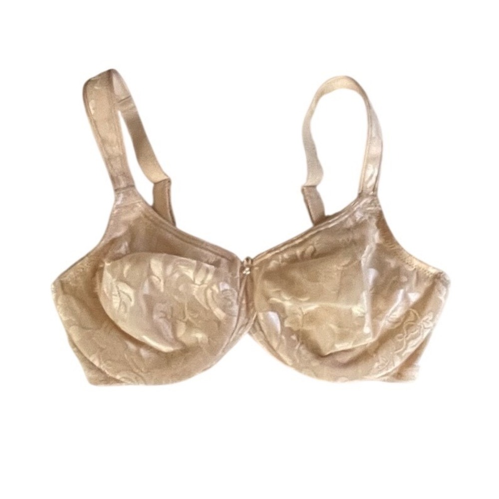 Wacoal Awareness Underwire Bra 85567 Sand Beige Floral Lace 32D Womens